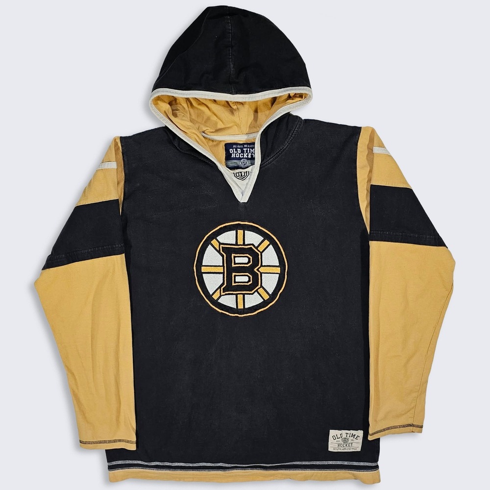 Boston Bruins Retro Old Time Hockey Hoodie Sweatshirt
